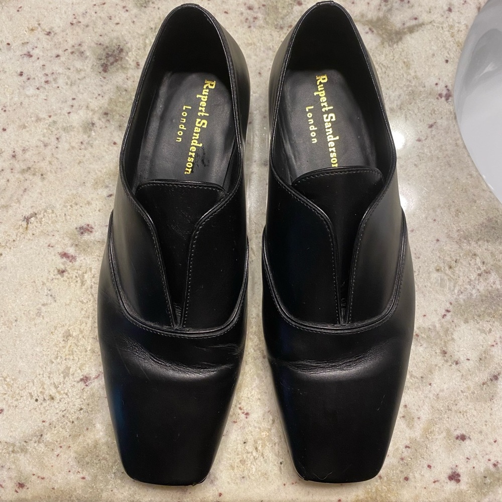Rupert Sanderson black loafers, size 37 1/2, lightly worn